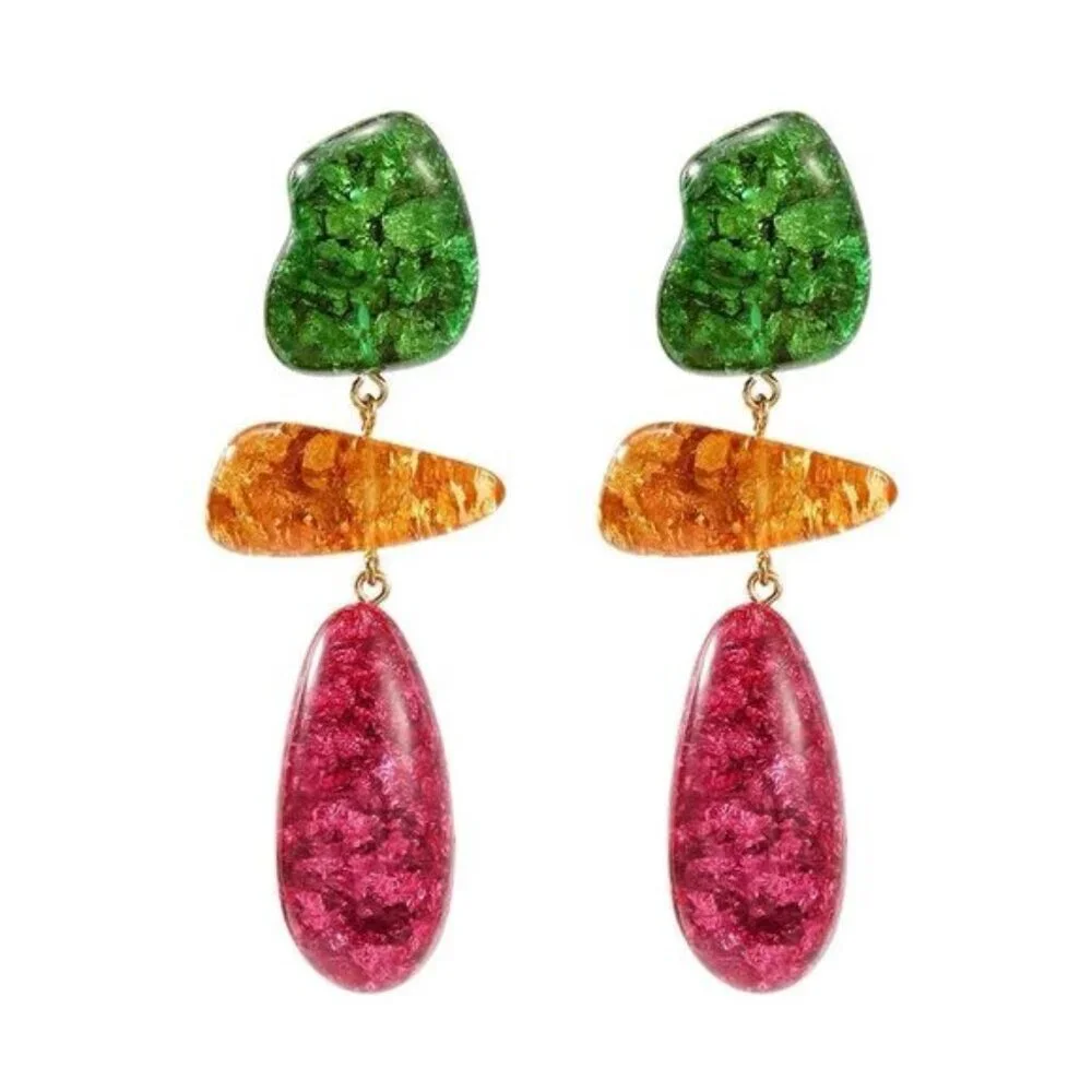 Crystal drop earrings N1098